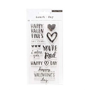 American Crafts - Clear Stamps - Heart Day