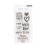 American Crafts - Clear Stamps - Heart Day