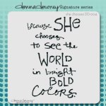 American Crafts - Stencil - She Chooses