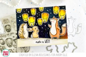 Avery Elle - Clear Stamp - Floating Lanterns