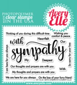 Avery Elle - Clear Stamp - With Sympathy