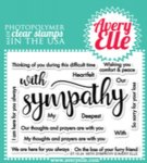 Avery Elle - Clear Stamp - With Sympathy