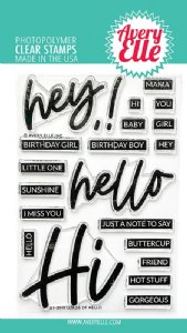 Avery Elle - Clear Stamps - Loads Of Hello