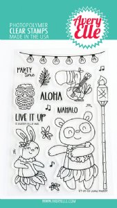 Avery Elle - Clear Stamp - Luau Party