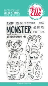 Avery Elle - Clear Stamp - Monster Love