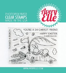Avery Elle - Clear Stamp - Carrot Car