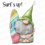 Stamping Bella - Cling Stamp - Gnome with a Surfboard