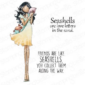 Stamping Bella - Cling Stamp - Uptown Girl Sylvia and the Seashell