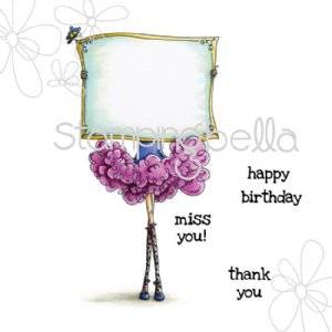 Stamping Bella - Cling Stamp - Serena Has A Sign