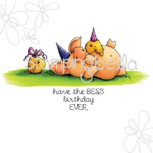 Stamping Bella - Cling Stamp - Petunia Has A Party