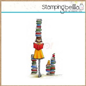 Stamping Bella - Cling Stamp - Uptown Girl Betty Loves Books