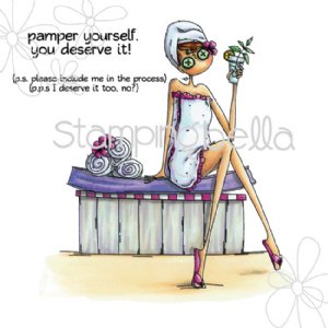 Stamping Bella - Cling Stamp - Uptown Girl Sabrina Loves The Spa