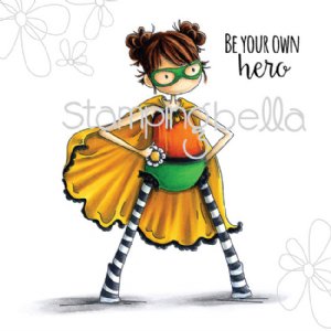 Stamping Bella - Cling Stamp - Tiny Townie Hayley The Superhero