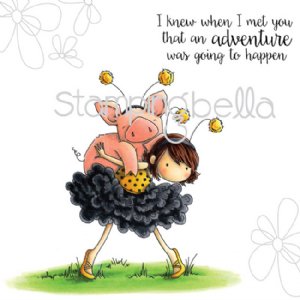 Stamping Bella - Cling Stamp - Petunia Gets A Piggy Back