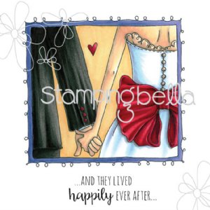 Stamping Bella - Cling Stamp - Closeupe  "I Do"