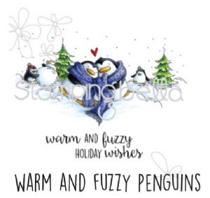 Stamping Bella - Cling Stamp - Warm And Fuzzy Penguins