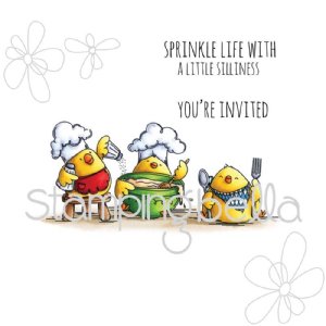 Stamping Bella - Cling Stamp - Iron Chef Chicks