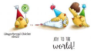 Stamping Bella - Cling Stamp - Gingerbread Chicks