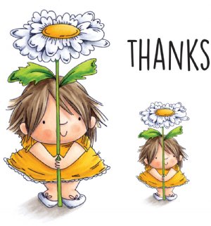 Stamping Bella - Cling Stamp - Daisy Squidgy