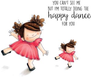 Stamping Bella - Cling Stamp - Happy Dance Squidgy