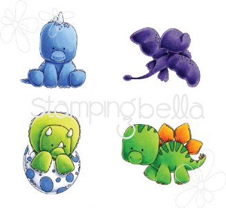 Stamping Bella - Cling Stamp - Dinosaurs