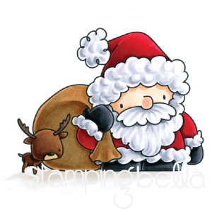 Stamping Bella - Cling Stamp - Santas Loot