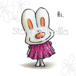 Stamping Bella - Cling Stamp - Nice To Meet You Hoppy Poppy