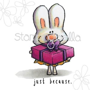 Stamping Bella - Cling Stamp - Hoppy Poppy Has A Prezzie