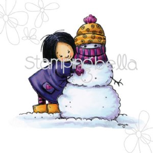 Stamping Bella - Cling Stamp - Valerie With Snowman