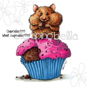 Stamping Bella - Cling Stamp - Birthday Hampster