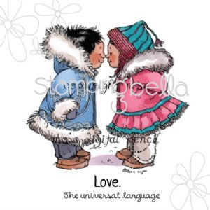 Stamping Bella - Cling Stamp - Eskimo Kisses
