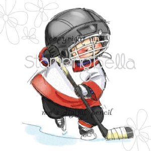 Stamping Bella - Cling Stamp - Hockey Player