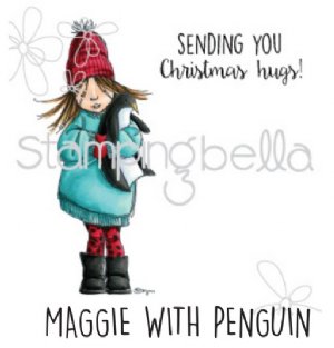 Stamping Bella - Cling Stamp - Maggie With Penguin