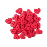 Buttons Galore - Buttons - Red Hearts
