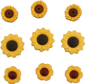 Buttons Galore - Buttons - Sunflowers