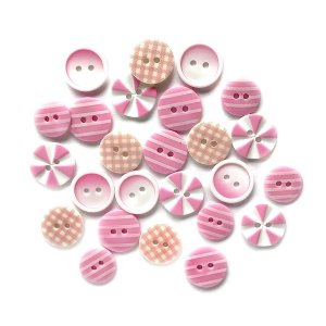 Buttons Galore - Buttons - Tickle Me Pink