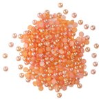 Buttons Galore - Half Pearlz - Peach
