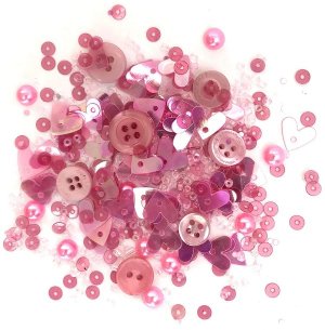 Buttons Galore - Sequin Mixes - Rose all Day