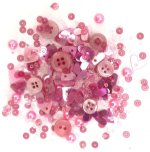 Buttons Galore - Sequin Mixes - Rose all Day