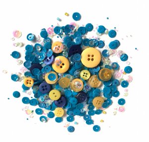 Buttons Galore - Sequin Mixes - Sunflower Sky