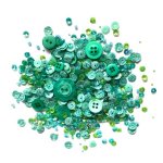 Buttons Galore - Sequin Mixes - Seaglass