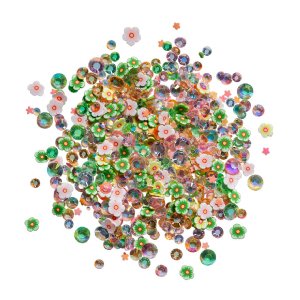 Buttons Galore - Sequin Mixes - Spring Florals