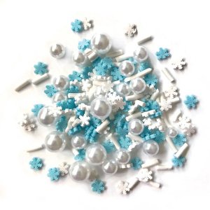 Buttons Galore - Sprinkletz - Pearly Snowflakes