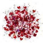 Buttons Galore - Sequins - Valentine