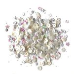 Buttons Galore - Sequins - Marshmallow