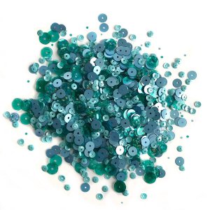 Buttons Galore - Sequins - Winter Pine
