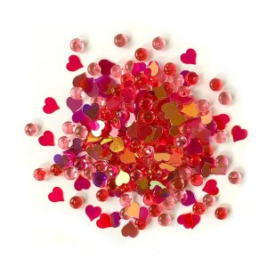 Buttons Galore - Sequin Mixes - Heart Felt