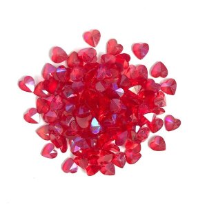 Buttons Galore - Sequin Mixes - Red Hearts