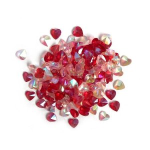 Buttons Galore - Sequin Mixes - Love Hearts