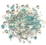 Buttons Galore - Sequin Mixes - Snow Crystals